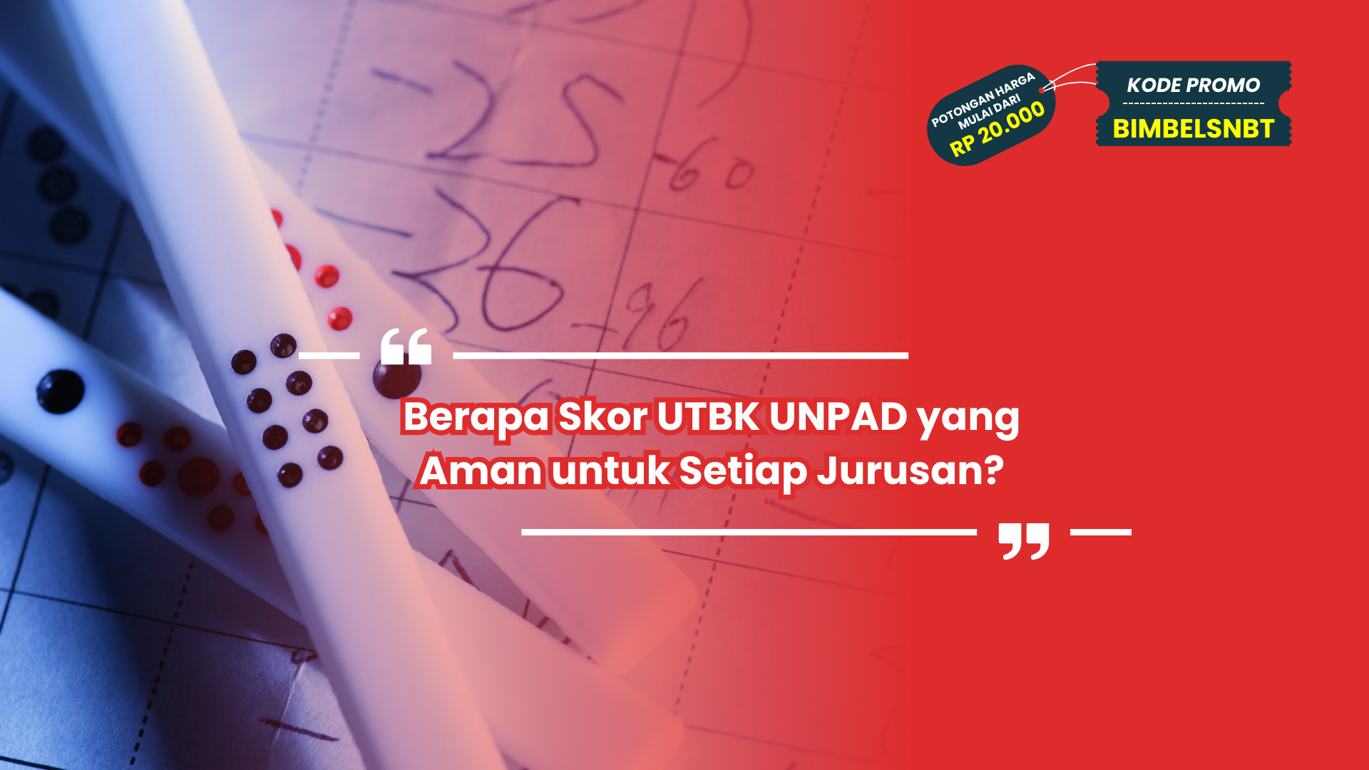 Skor UTBK UNPAD