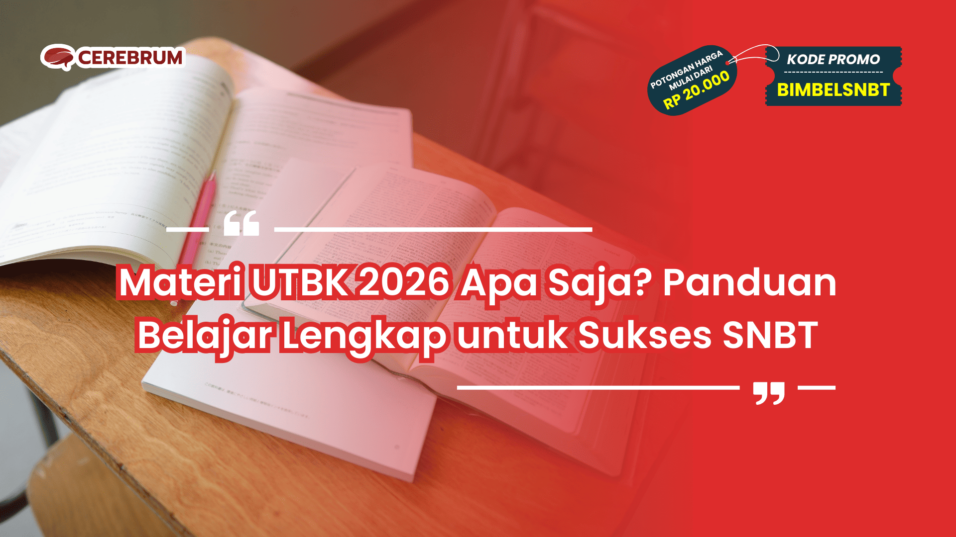 Materi UTBK 2026 Apa Saja