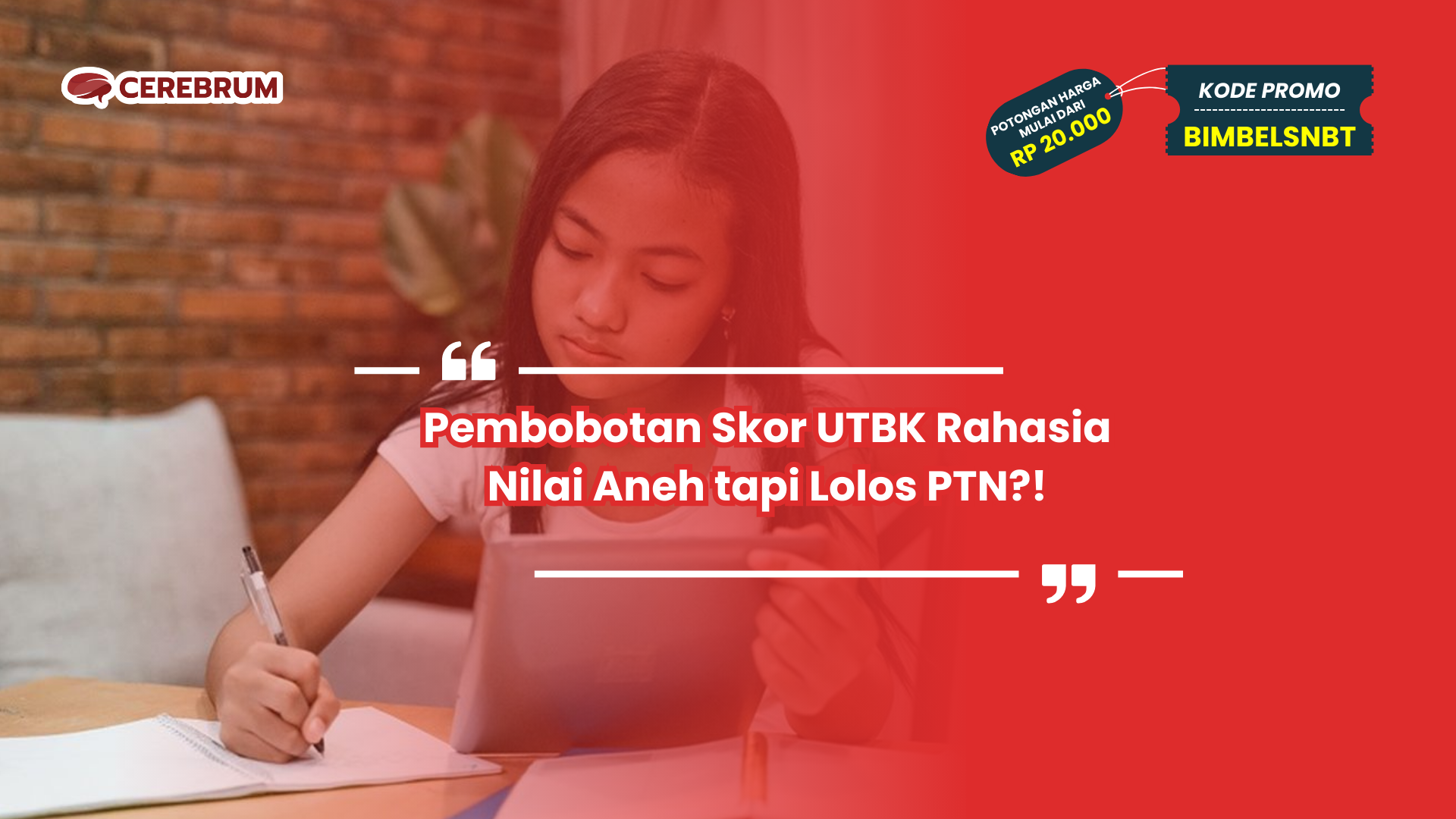 Pembobotan skor UTBK