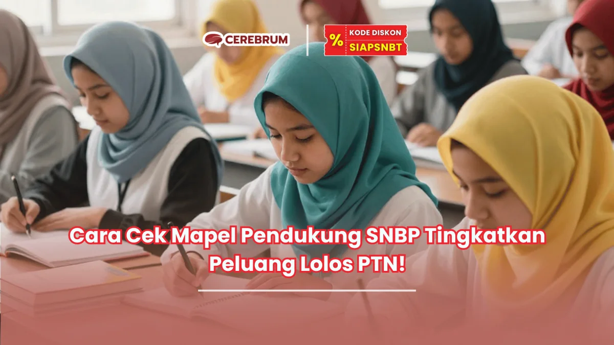 cara cek mapel pendukung SNBP