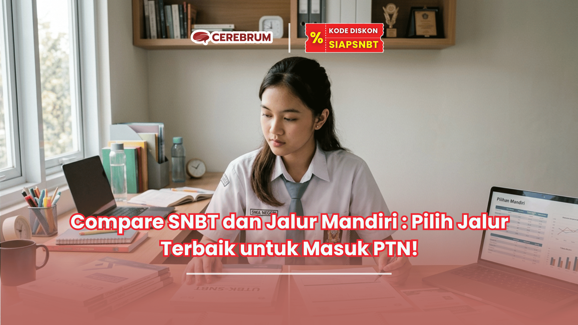 compare SNBT dan jalur mandiri