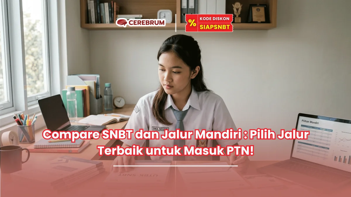 compare SNBT dan jalur mandiri