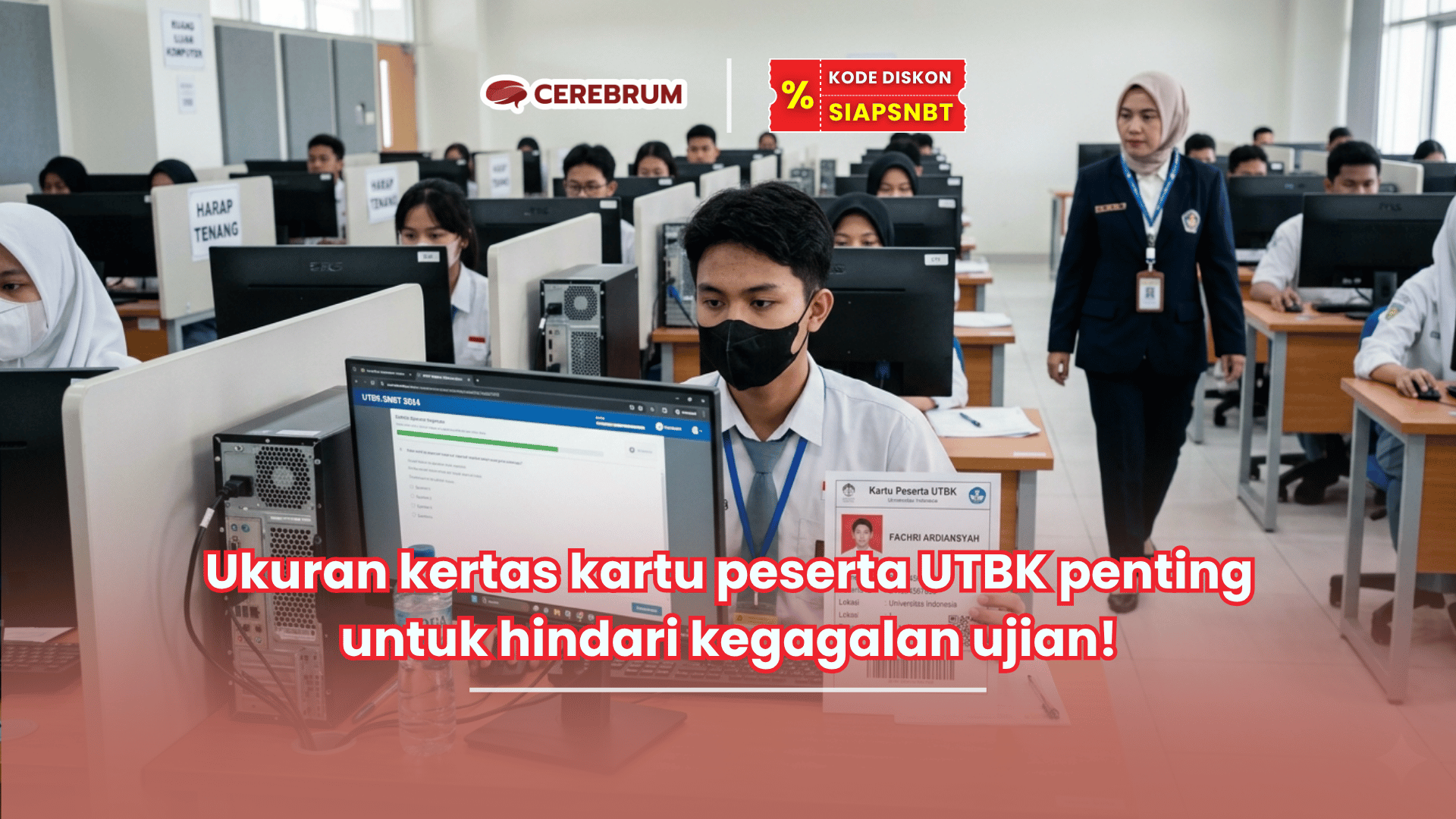 ukuran kertas kartu peserta UTBK