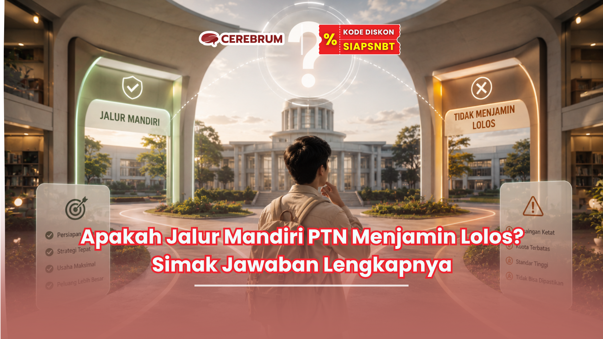 Apakah Jalur Mandiri PTN Menjamin Lolos? Simak Jawaban Lengkapnya
