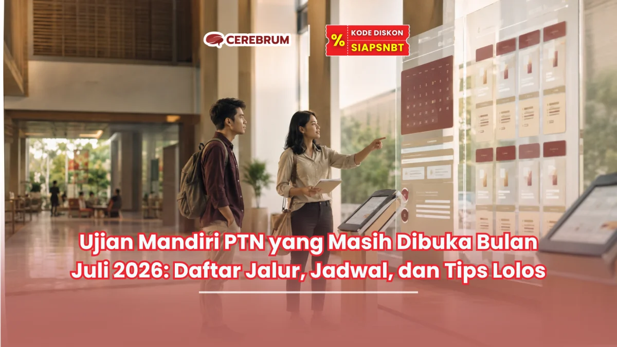 Ujian Mandiri PTN yang Masih Dibuka Bulan Juli 2026: Daftar Jalur, Jadwal, dan Tips Lolos