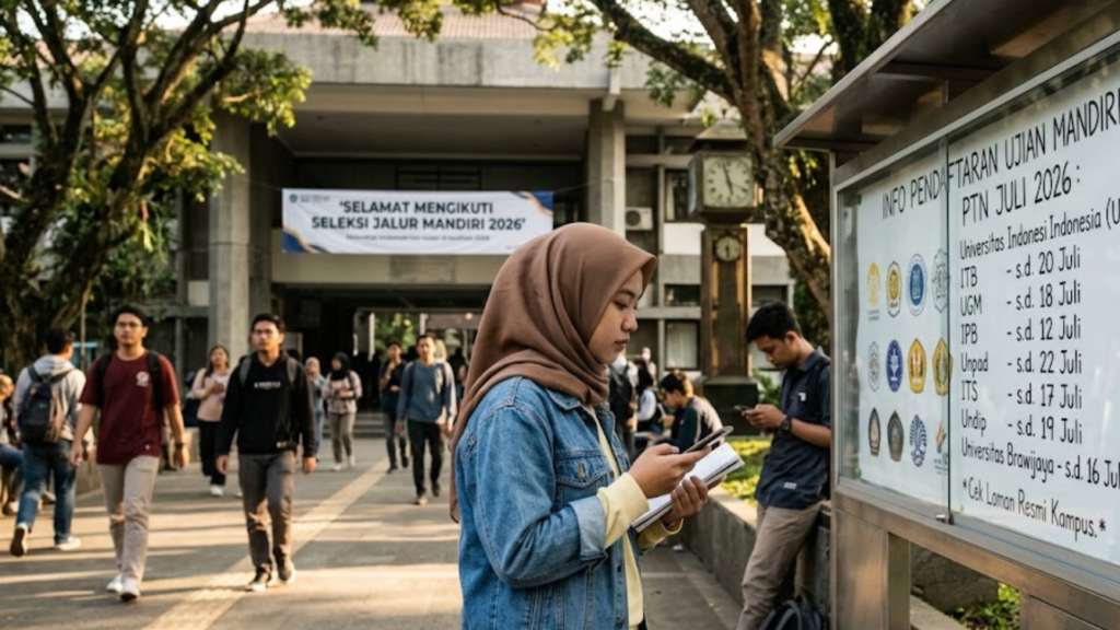 Daftar Ujian Mandiri PTN yang Masih Dibuka Bulan Juli 2026
