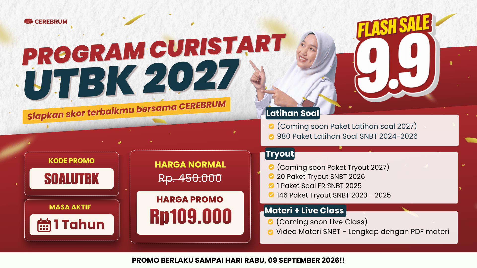 KODE PROMO CEREBRUM 5-9 September 2026 (Artikel)