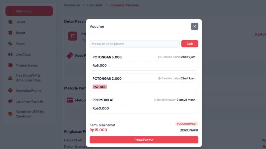 kode promo jadiasn