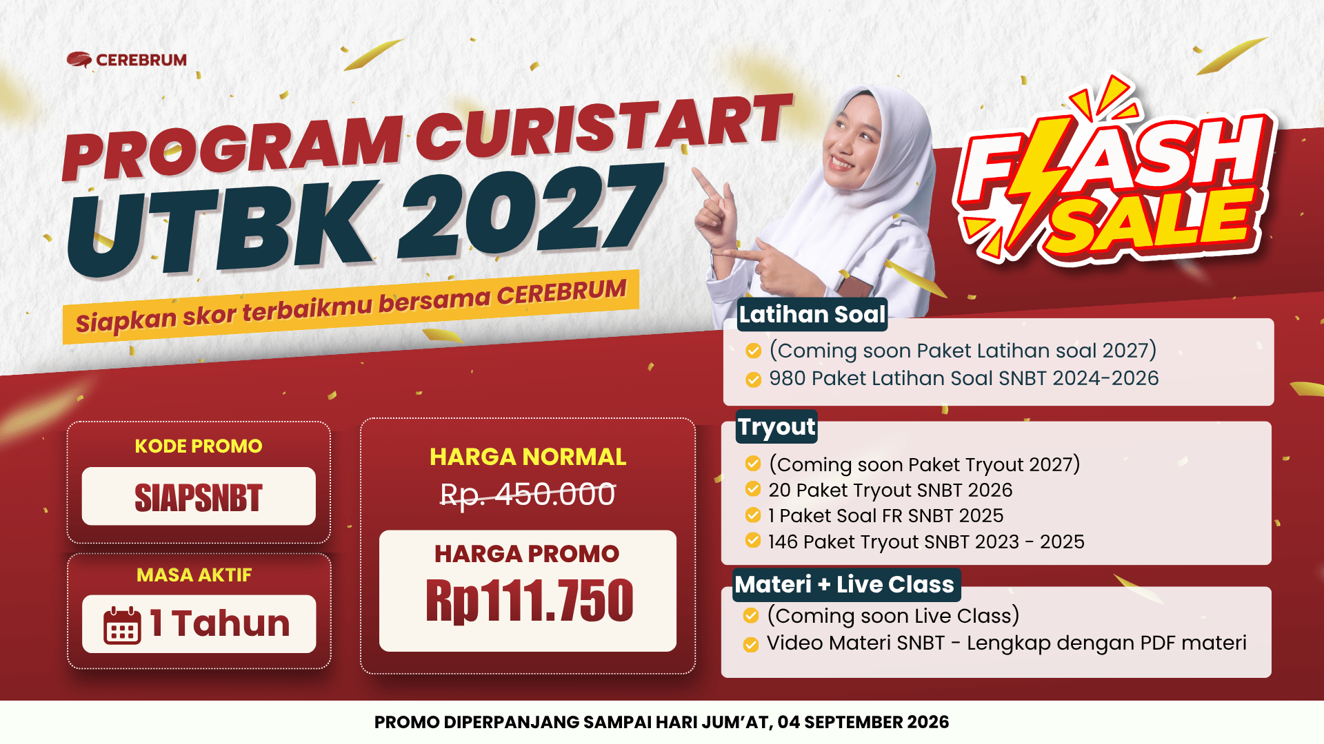 KODE PROMO CEREBRUM 1-4 September 2026 (Artikel)