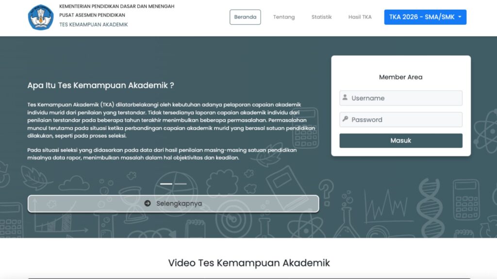 nilai tka sma dipakai untuk apa