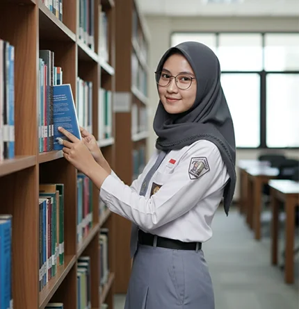 Siswi belajar materi UTBK SNBT bersama Cerebrum