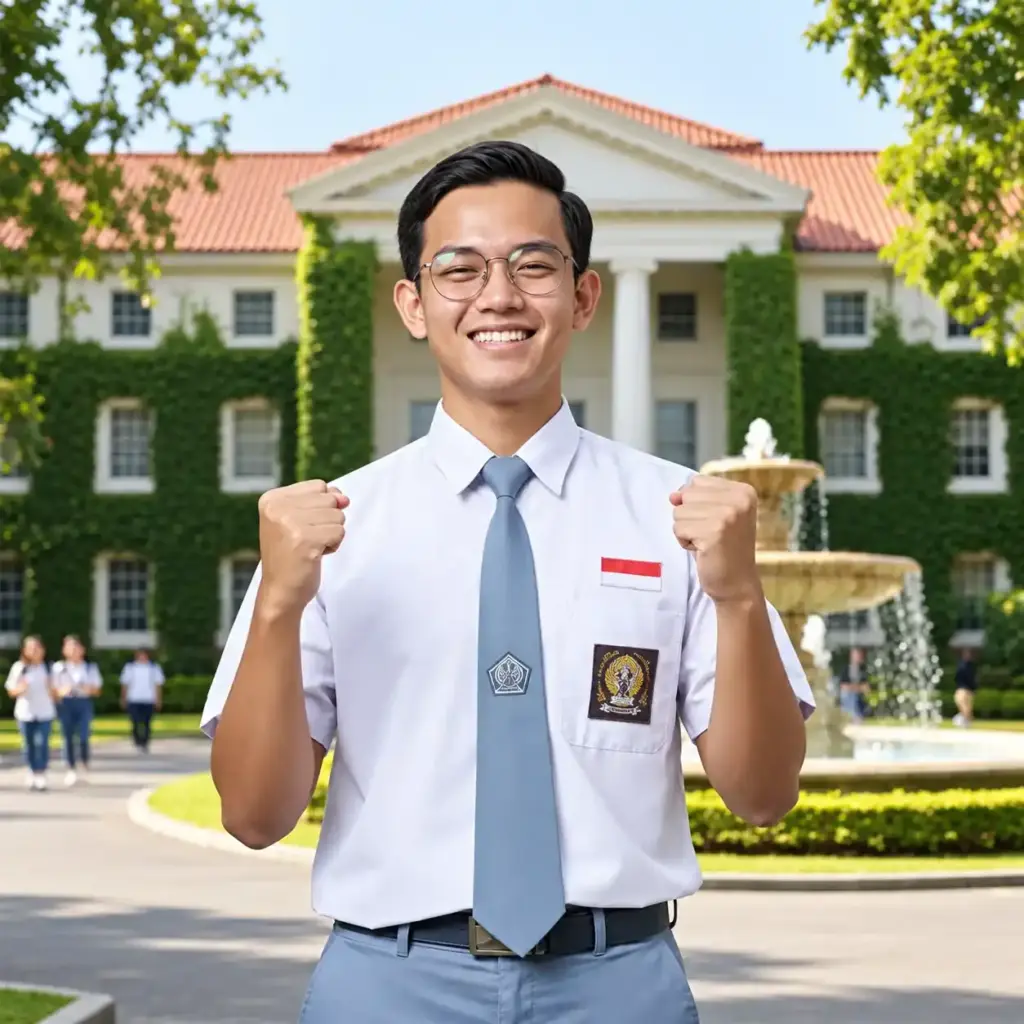 Siswa mengikuti bimbel online untuk persiapan masuk kampus