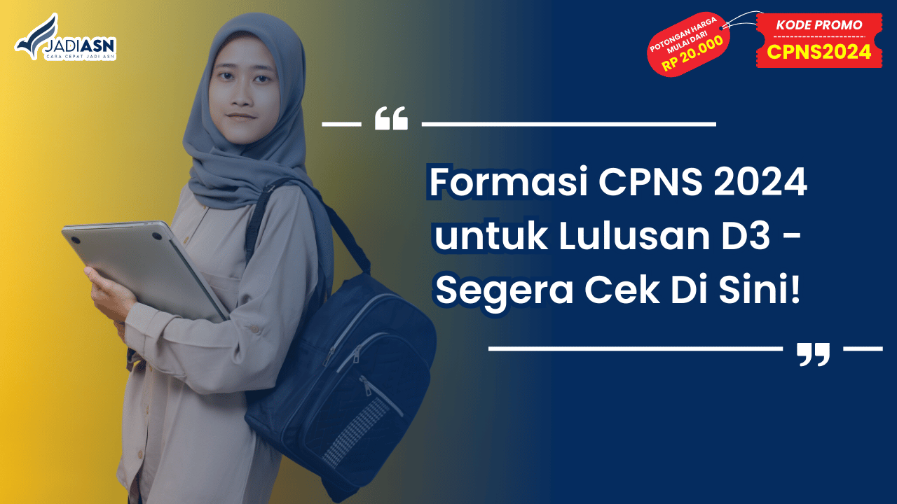 Formasi CPNS 2024 untuk Lulusan D3