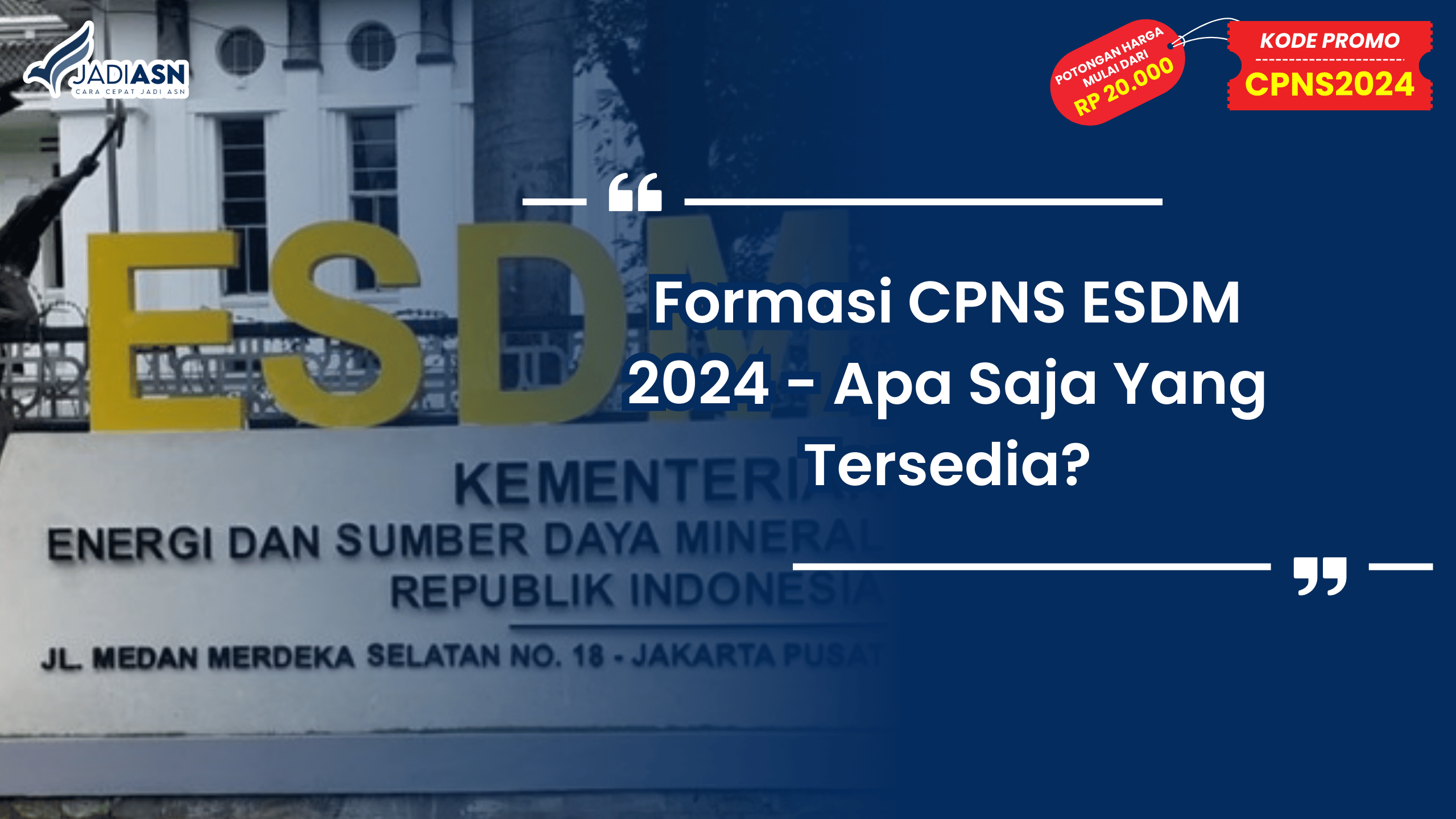 Formasi CPNS ESDM 2024