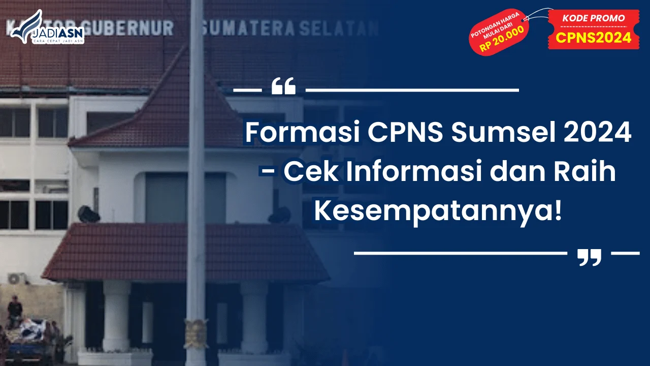 Formasi CPNS Sumsel 2024