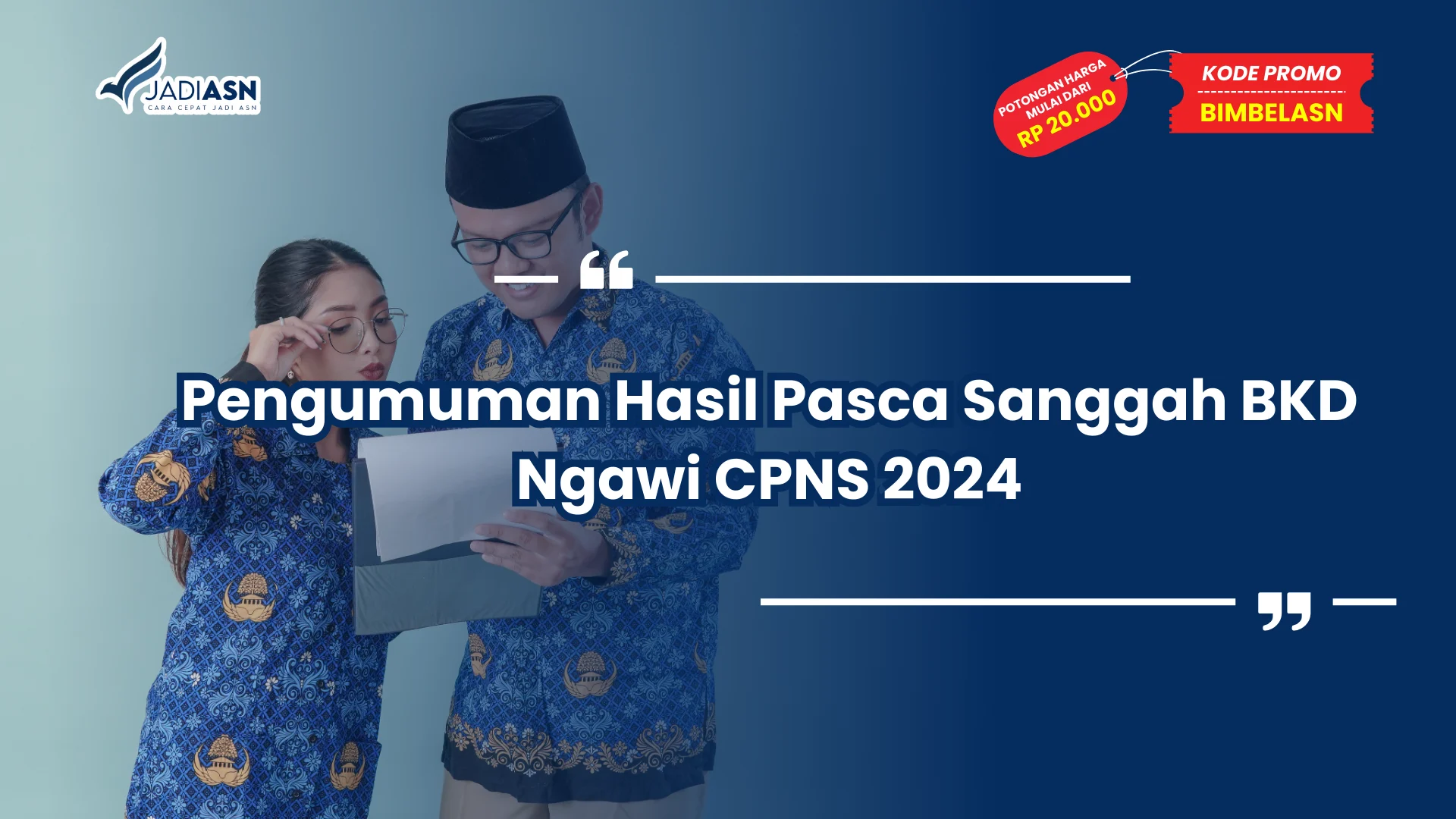 Pengumuman Hasil Pasca Sanggah BKD Ngawi CPNS 2024