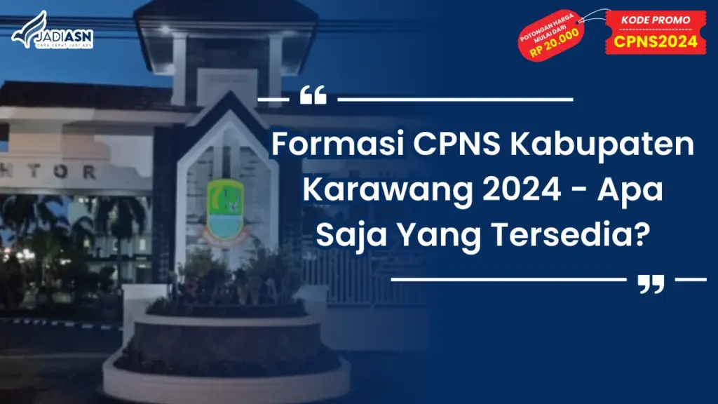 Formasi CPNS Kabupaten Karawang 2024