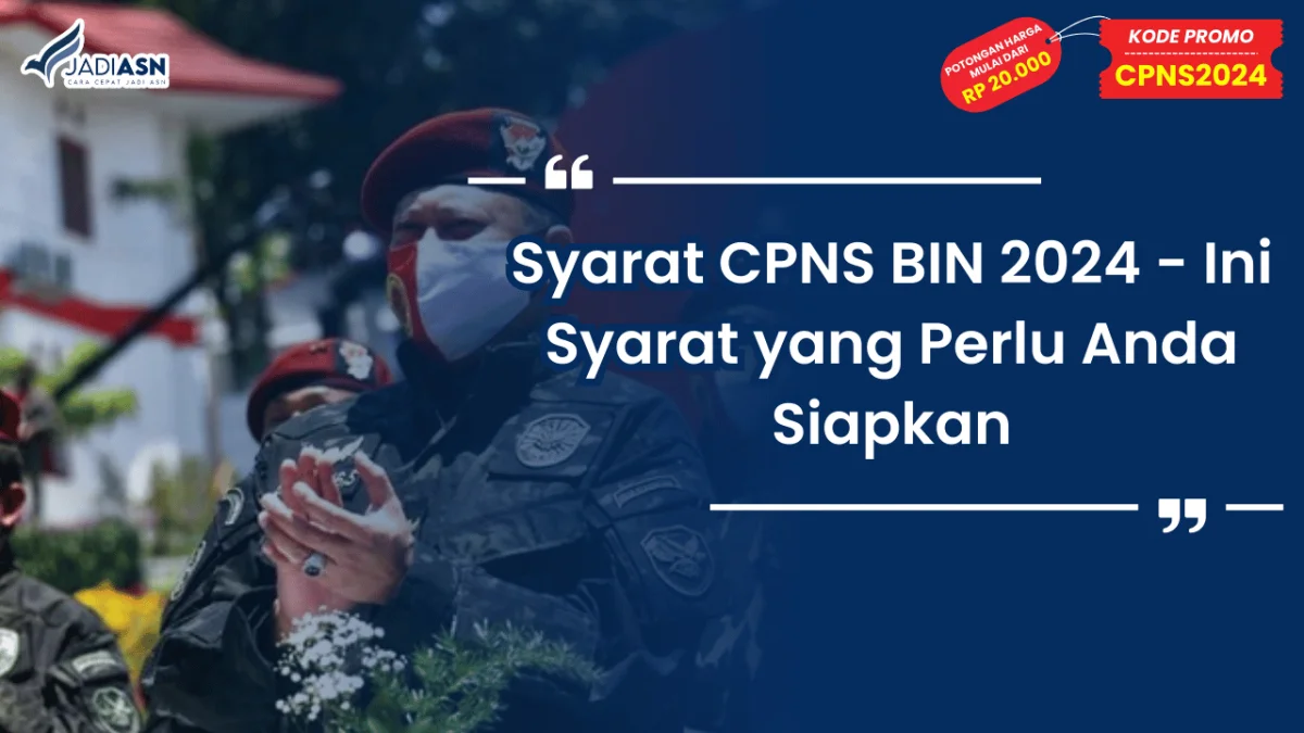 Syarat CPNS BIN 2024
