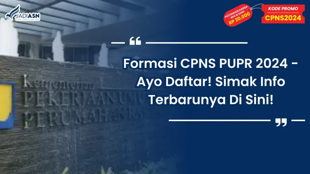 Formasi CPNS PUPR 2024