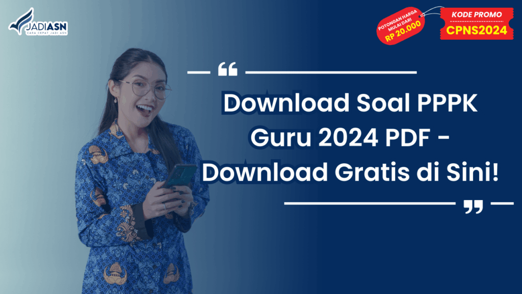Download Soal PPPK Guru 2024 PDF
