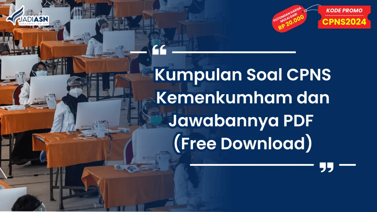 Kumpulan Soal CPNS Kemenkumham dan Jawabannya PDF (Free Download)