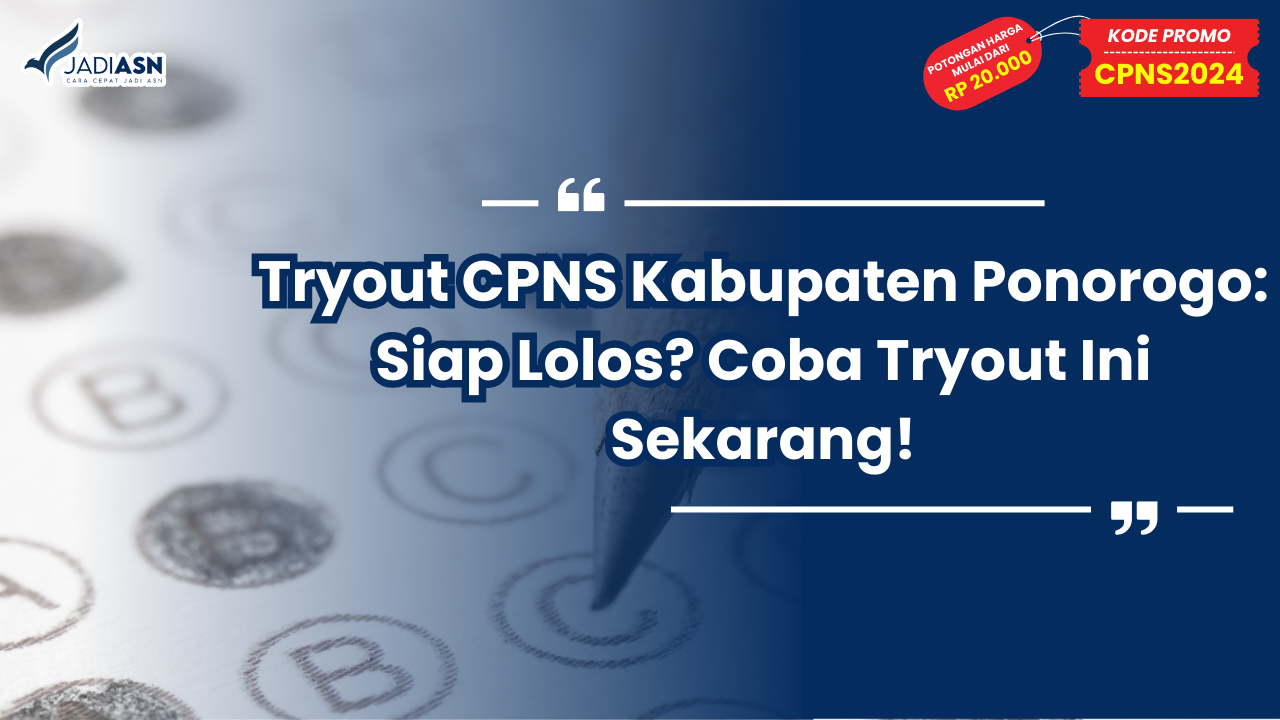 Tryout CPNS Kabupaten Ponorogo