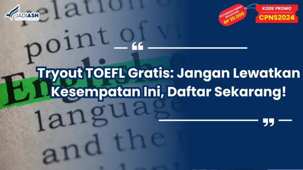 Tryout TOEFL Gratis