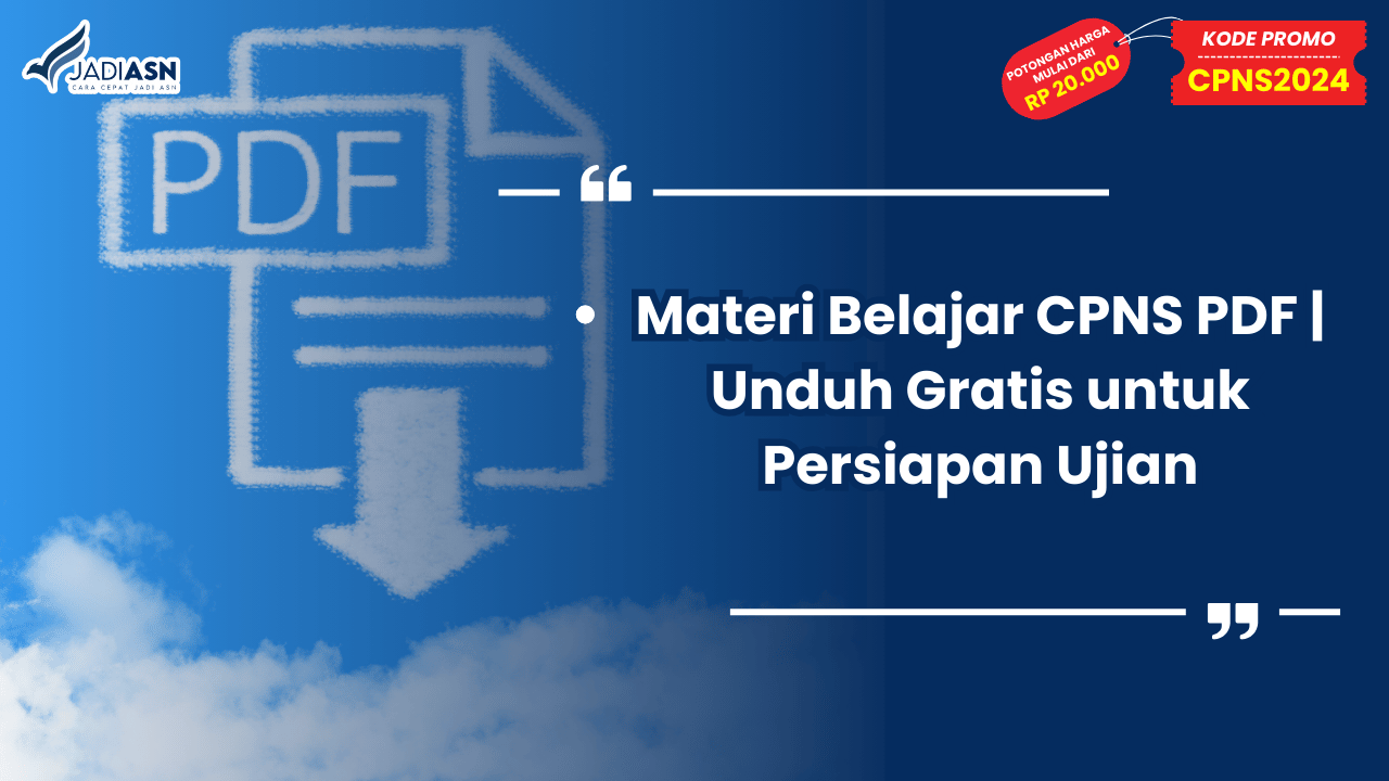 materi belajar cpns pdf unduh gratis untuk persiapan ujian