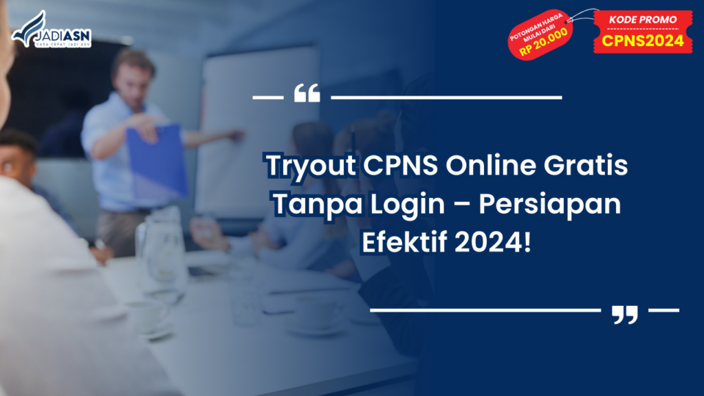 Tryout CPNS Online Gratis Tanpa Login