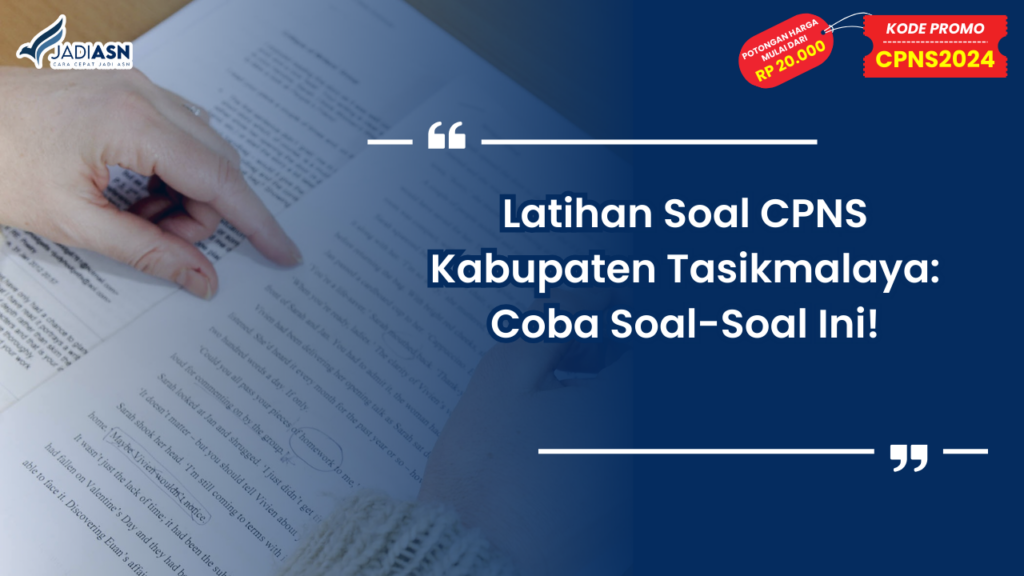 Latihan Soal CPNS Kabupaten Tasikmalaya