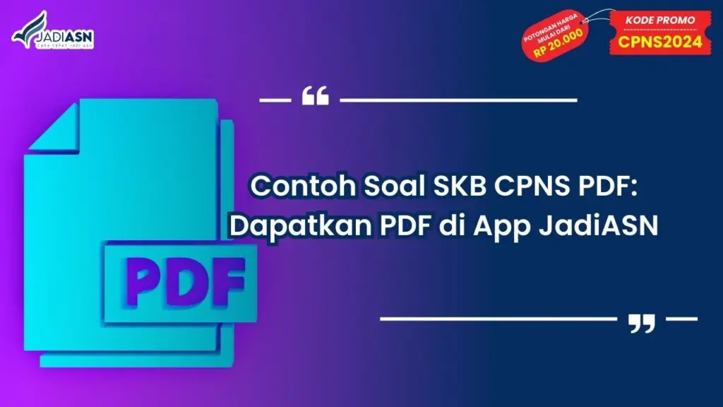 Contoh Soal SKB CPNS PDF