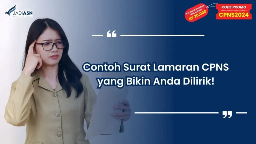 Contoh Surat Lamaran CPNS