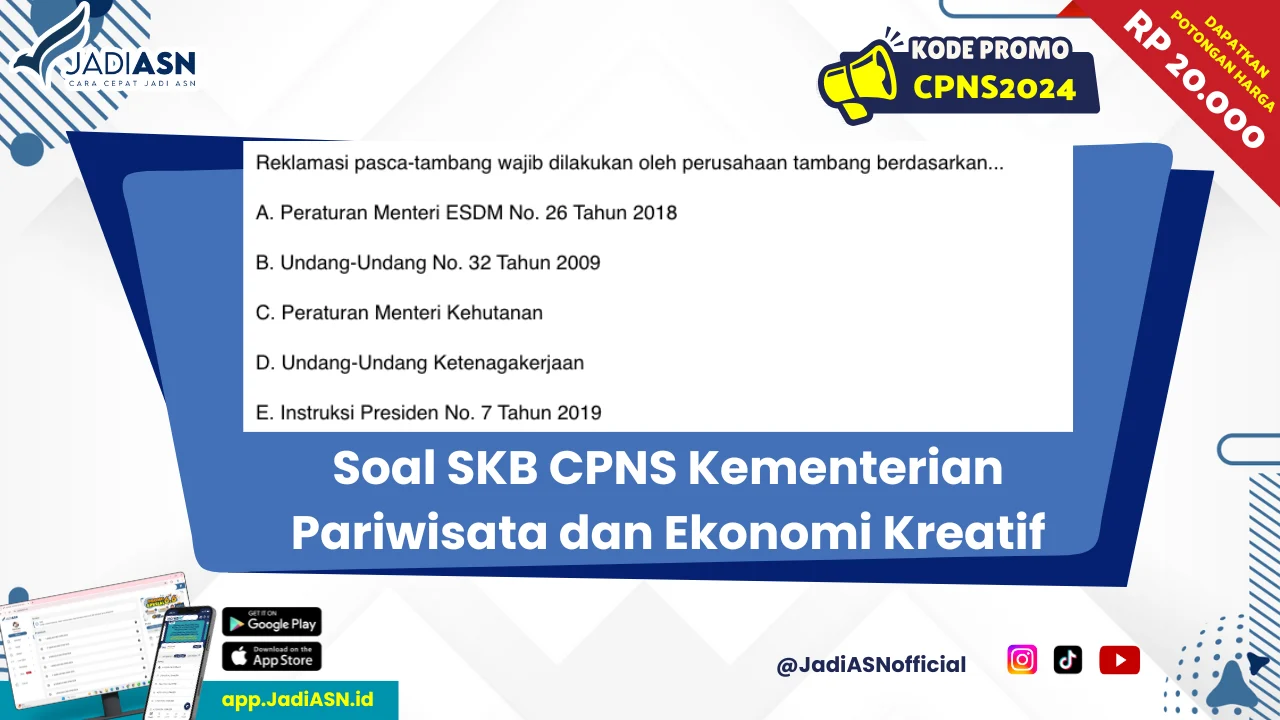 soal skb cpns Kementerian Pariwisata dan Ekonomi Kreatif