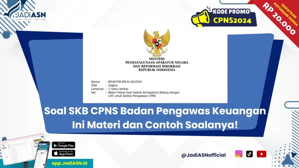soal skb cpns Badan Pengawas Keuangan dan Pembangunan