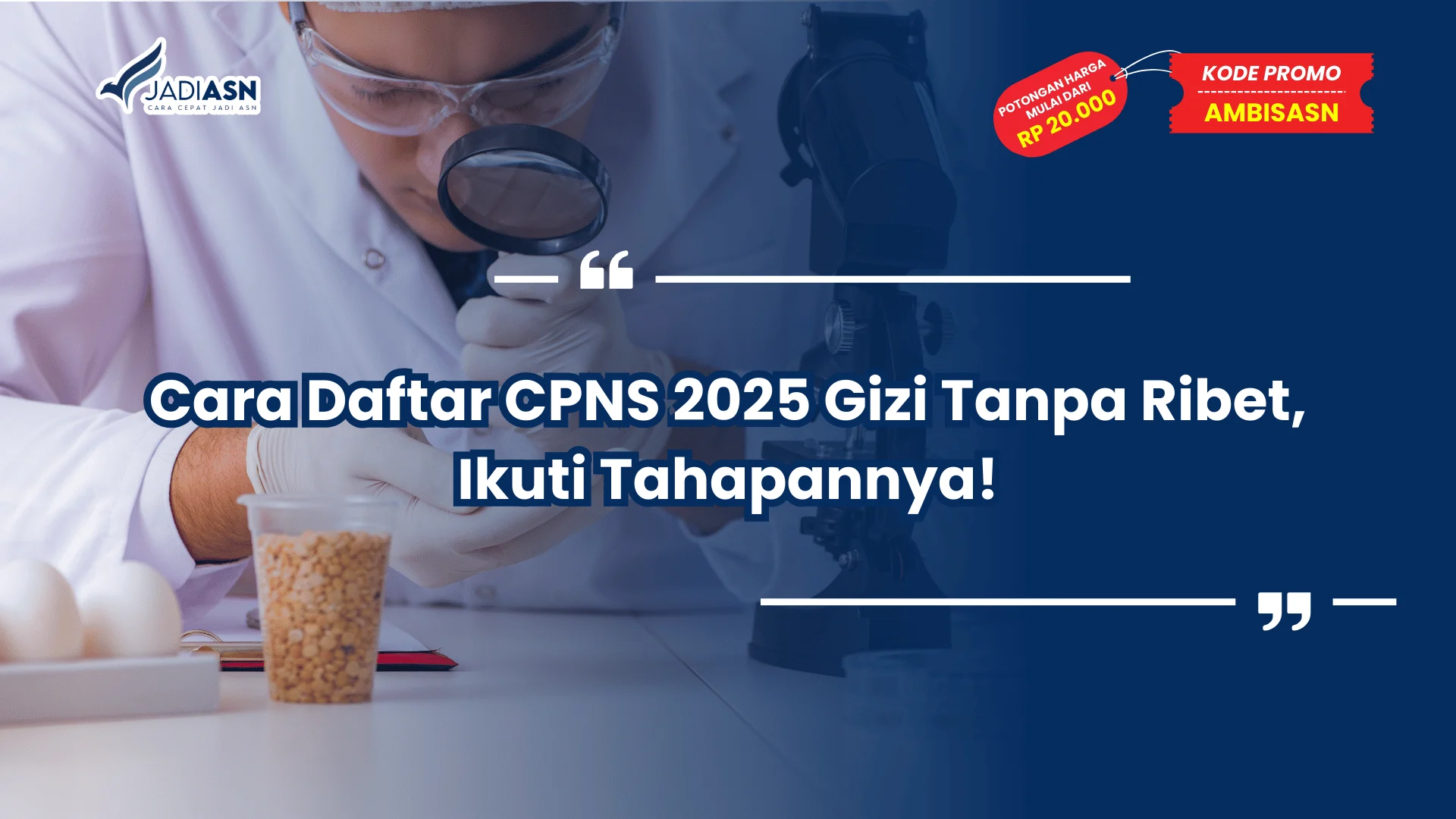 Cara Daftar CPNS 2025 Gizi
