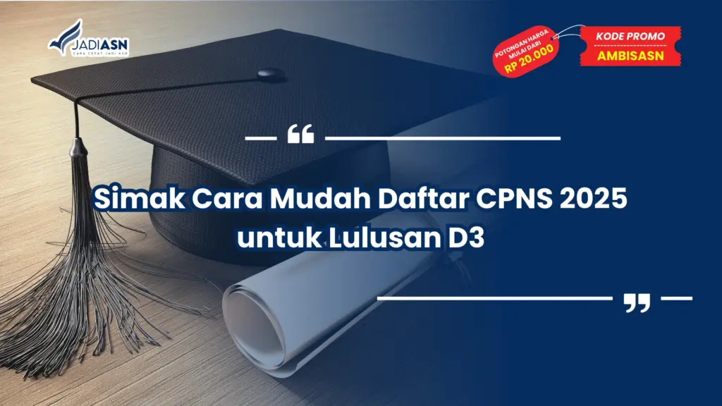 cara daftar cpns 2025 lulusan d3
