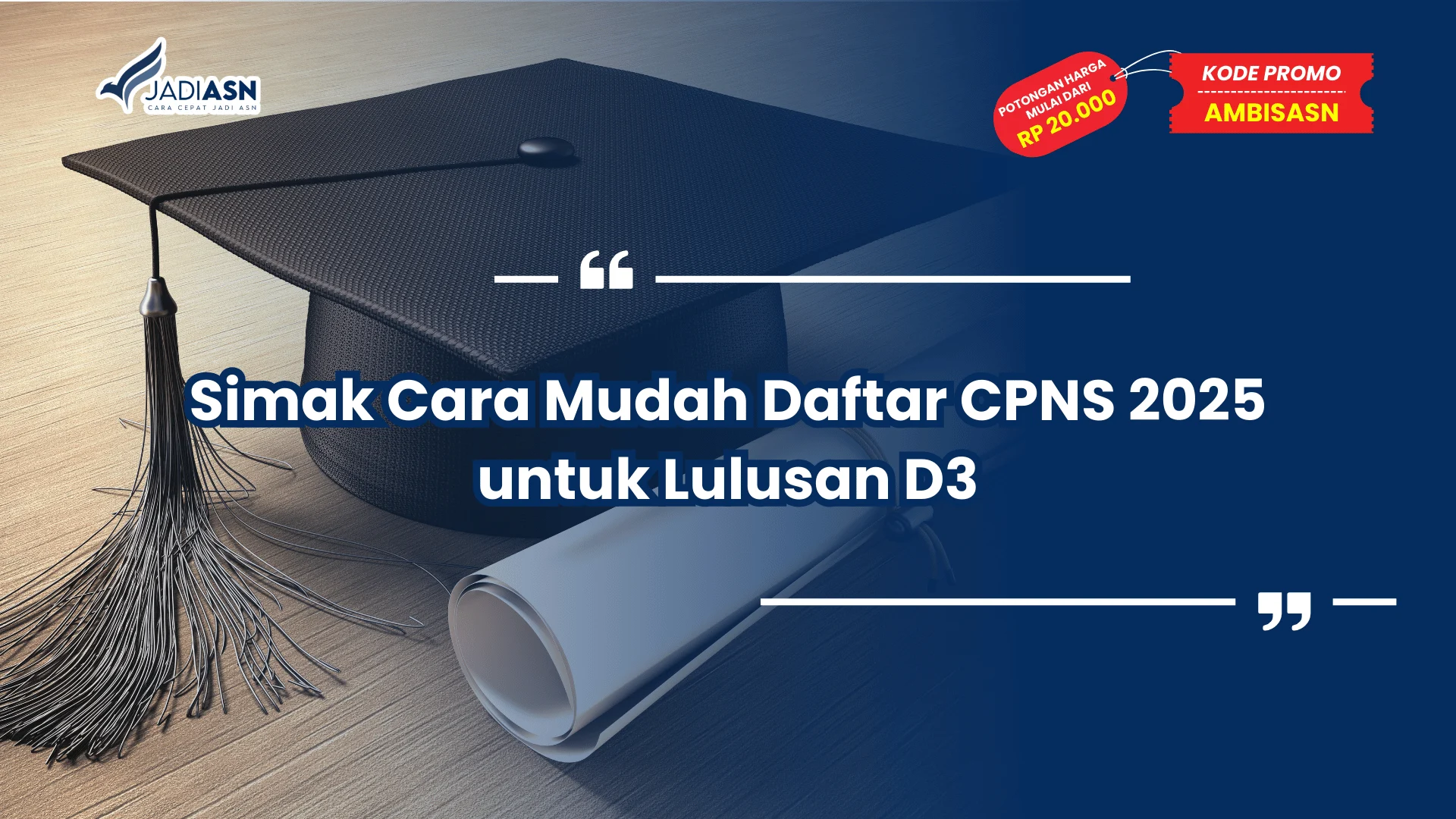 cara daftar cpns 2025 lulusan d3