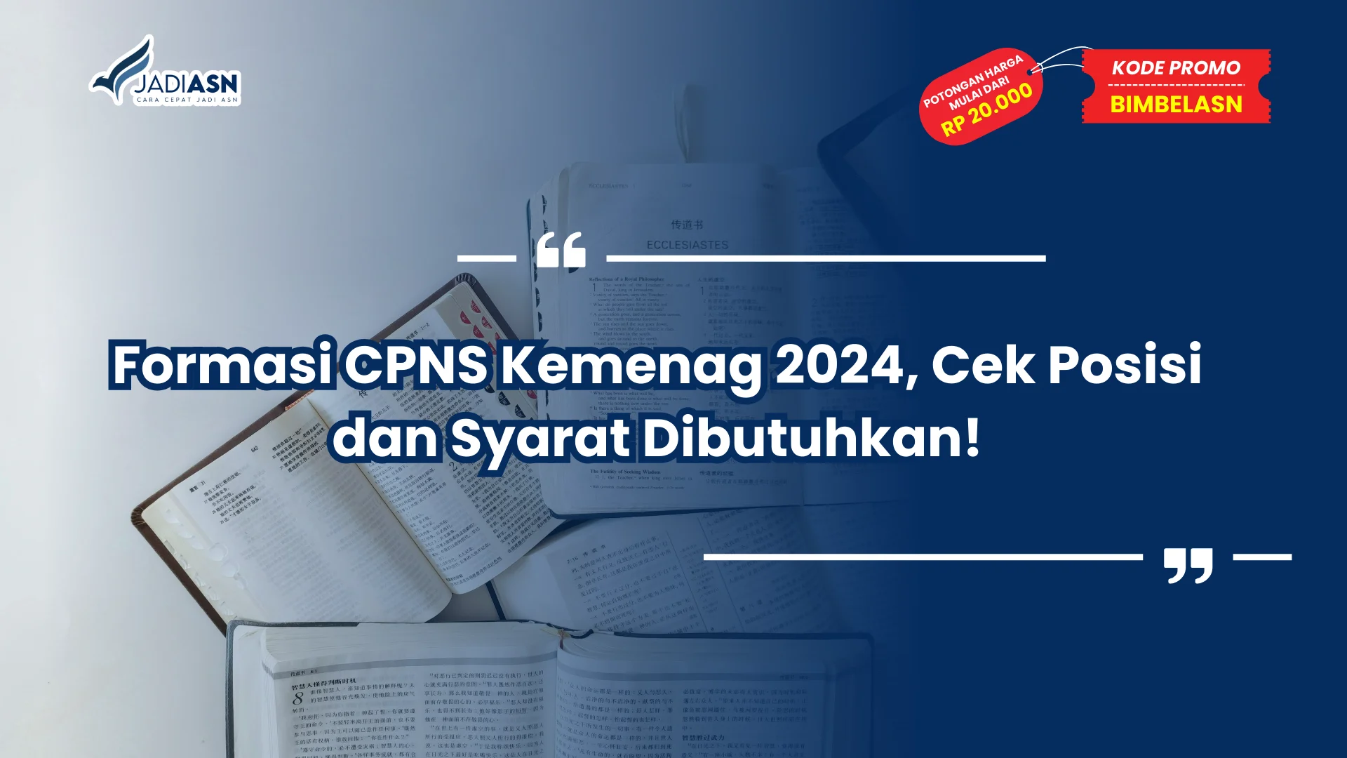 Formasi CPNS Kemenag 2024