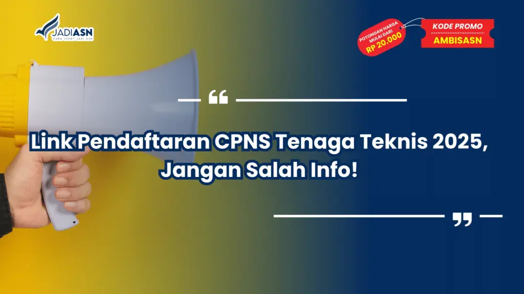 Link Pendaftaran CPNS Tenaga Teknis 2025