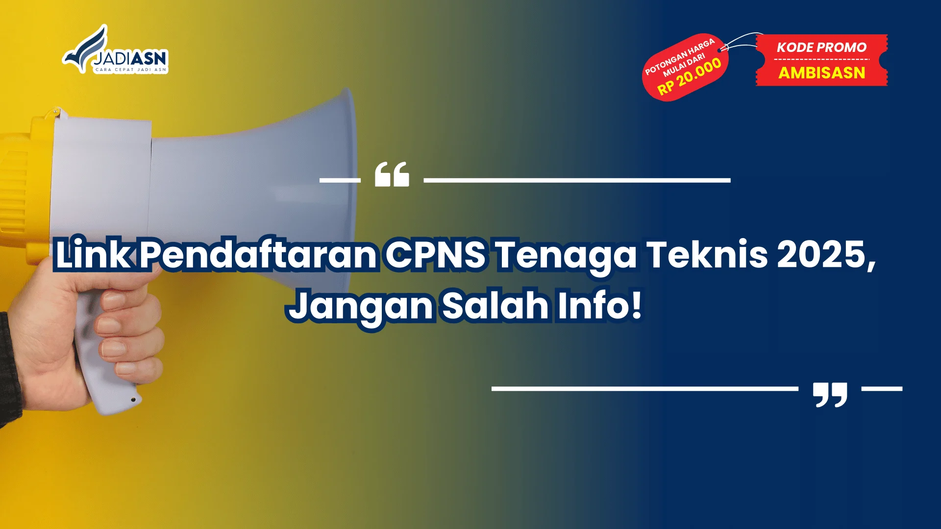 Link Pendaftaran CPNS Tenaga Teknis 2025