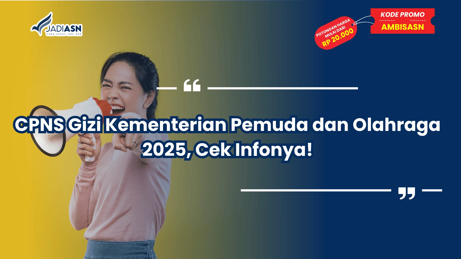 CPNS Gizi Kementerian Pemuda dan Olahraga 2025