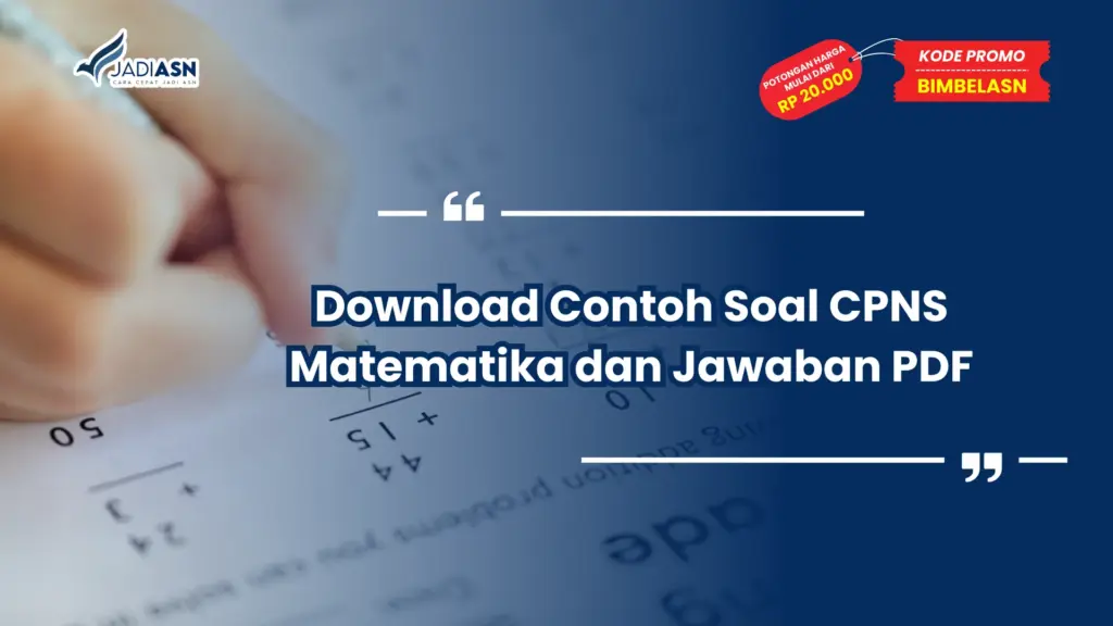 Contoh Soal CPNS Matematika dan Jawaban PDF