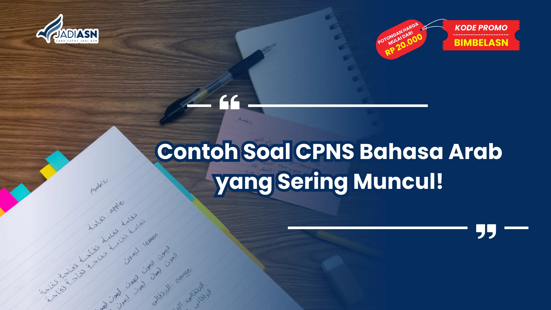 Contoh Soal CPNS Bahasa Arab