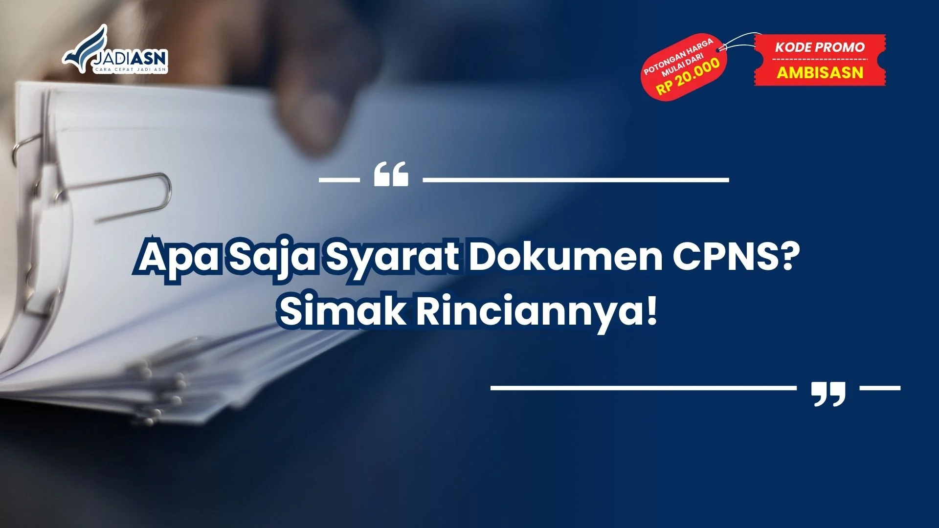 apa saja syarat dokumen cpns