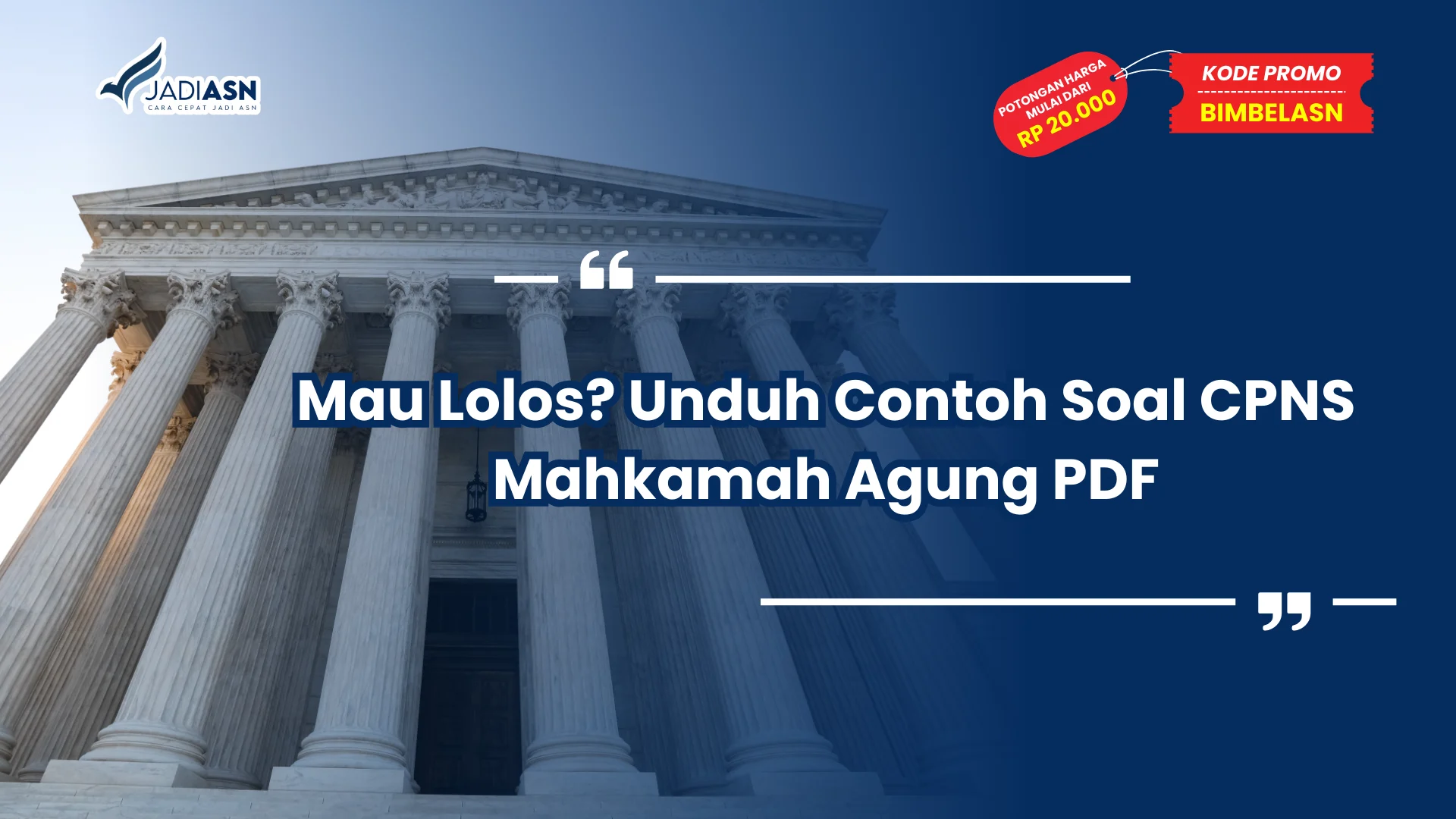Contoh Soal CPNS Mahkamah Agung PDF