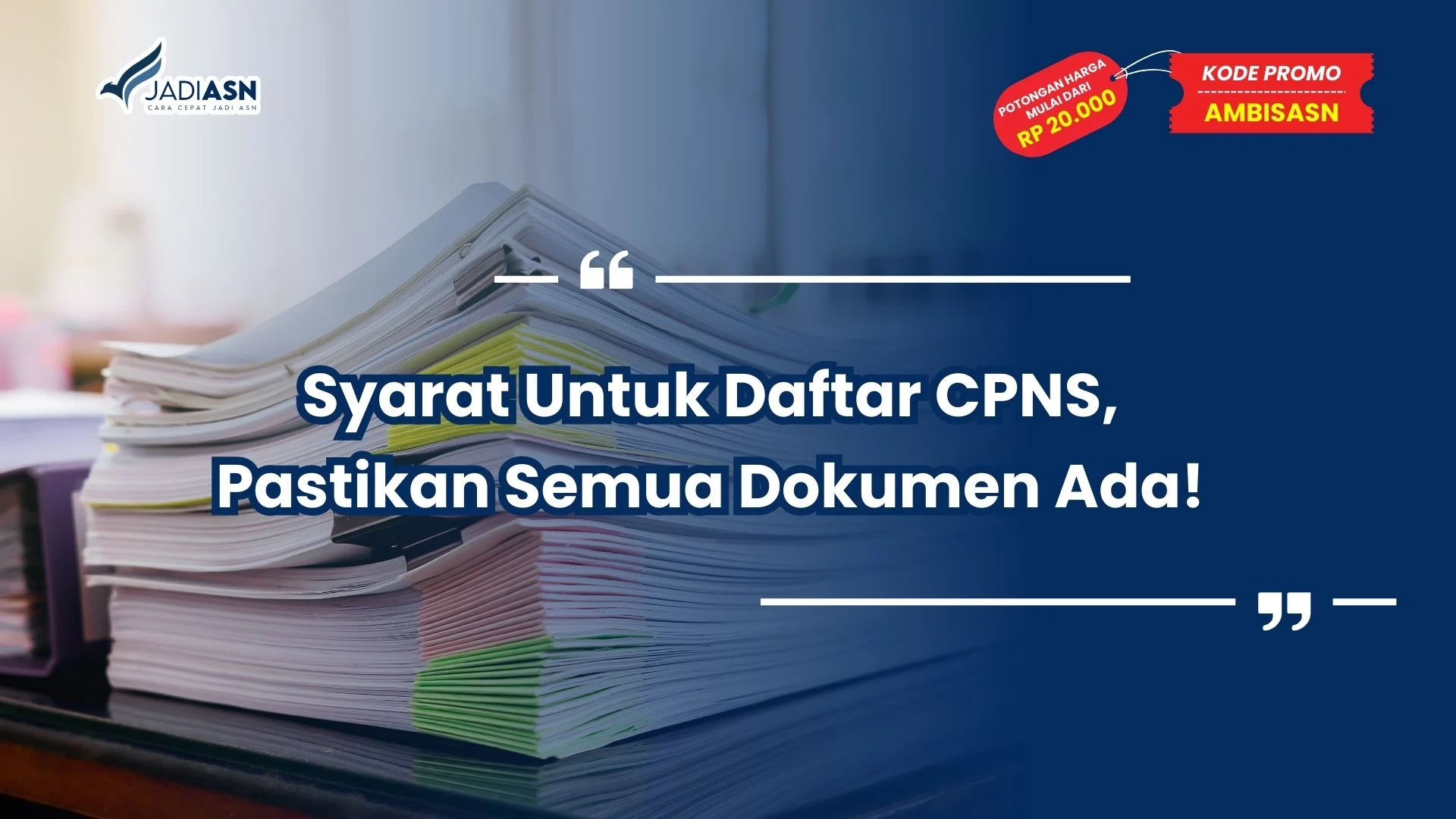 apa saja syarat untuk daftar cpns