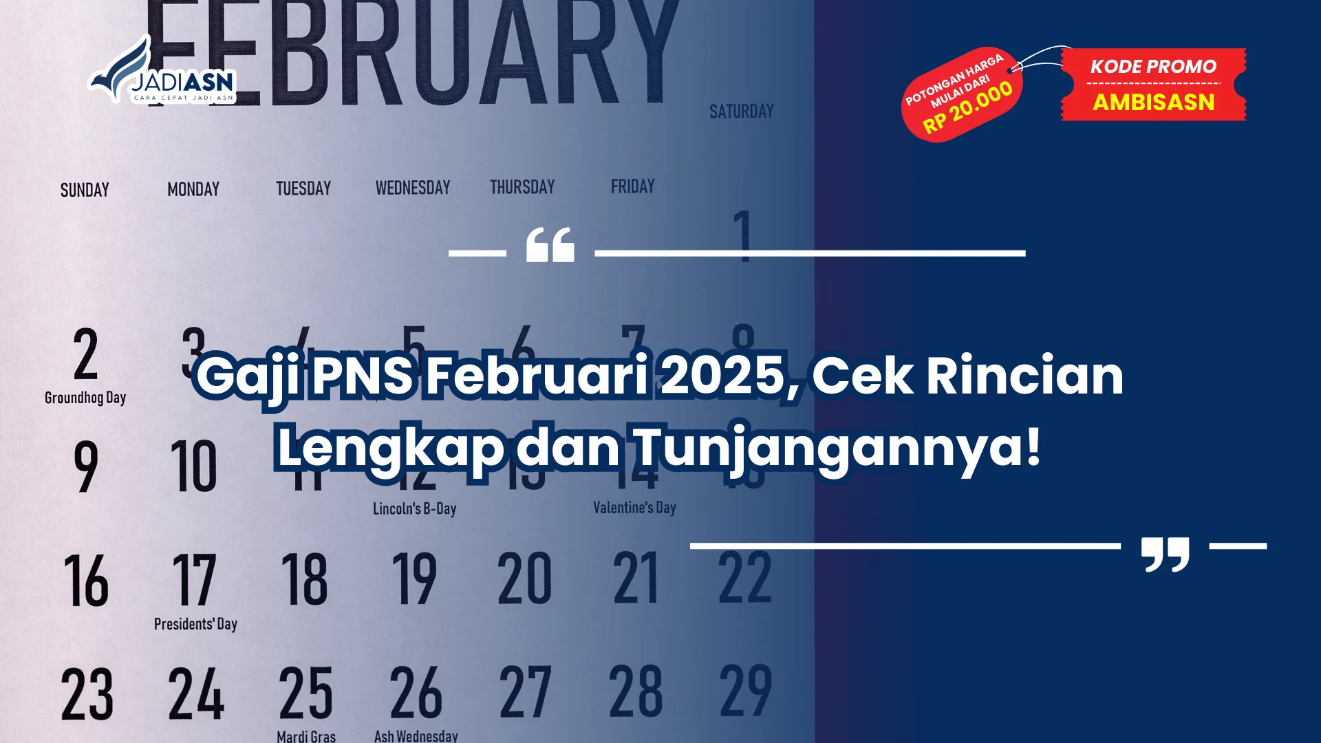 Gaji PNS Februari 2025