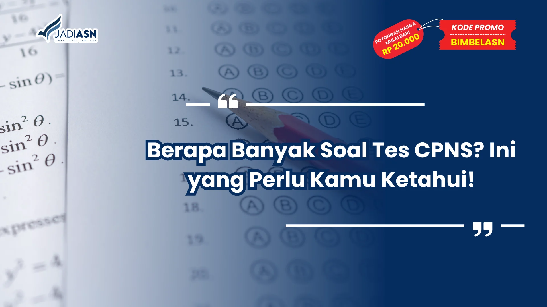 Berapa Banyak Soal Tes CPNS
