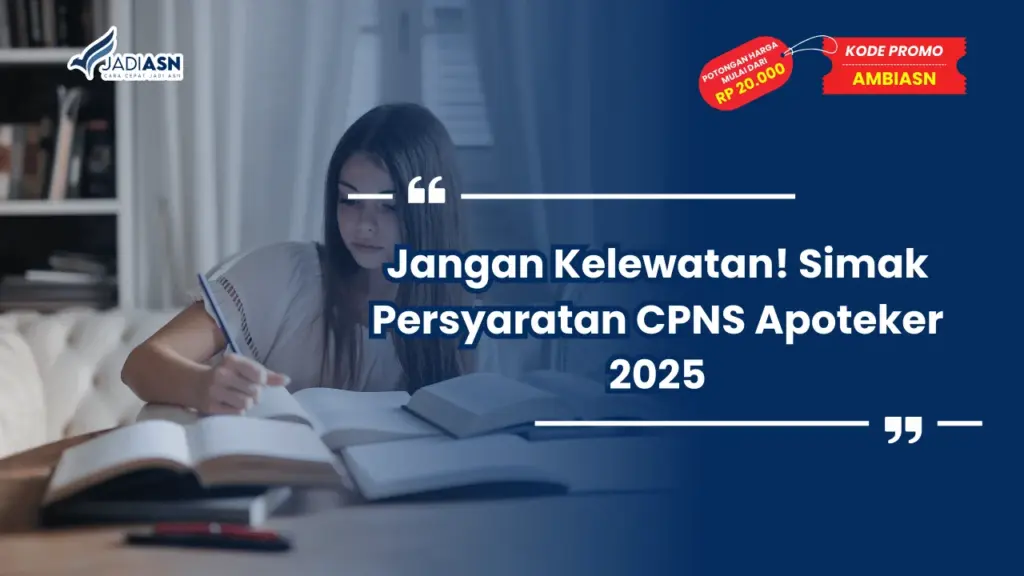 Persyaratan CPNS Apoteker 2025