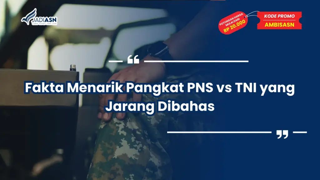 Pangkat PNS vs TNI